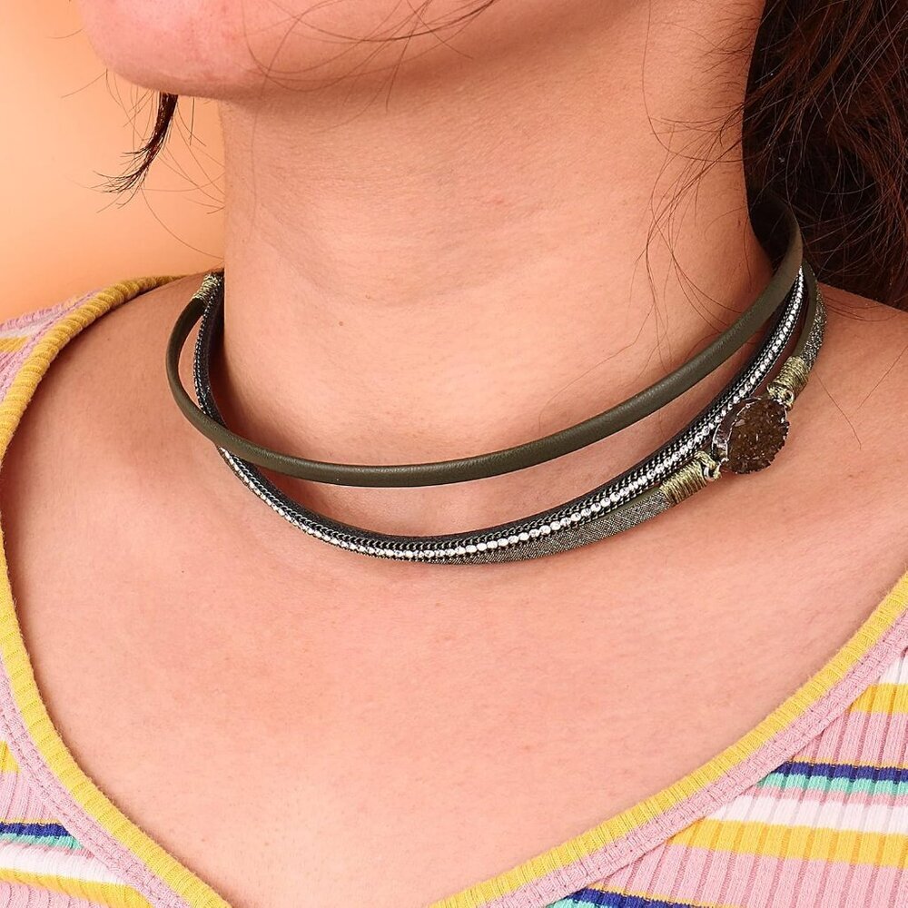 Leather Wrap Bracelet Boho Cuff Bangle Bracelets … - image 3